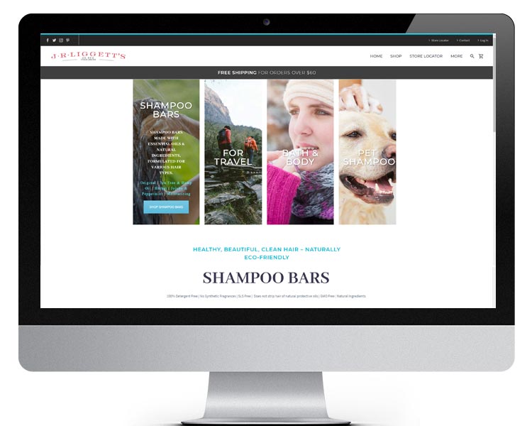 J.R.LIGGET'S Shampoo Bar, New eCommerce site launch 2020